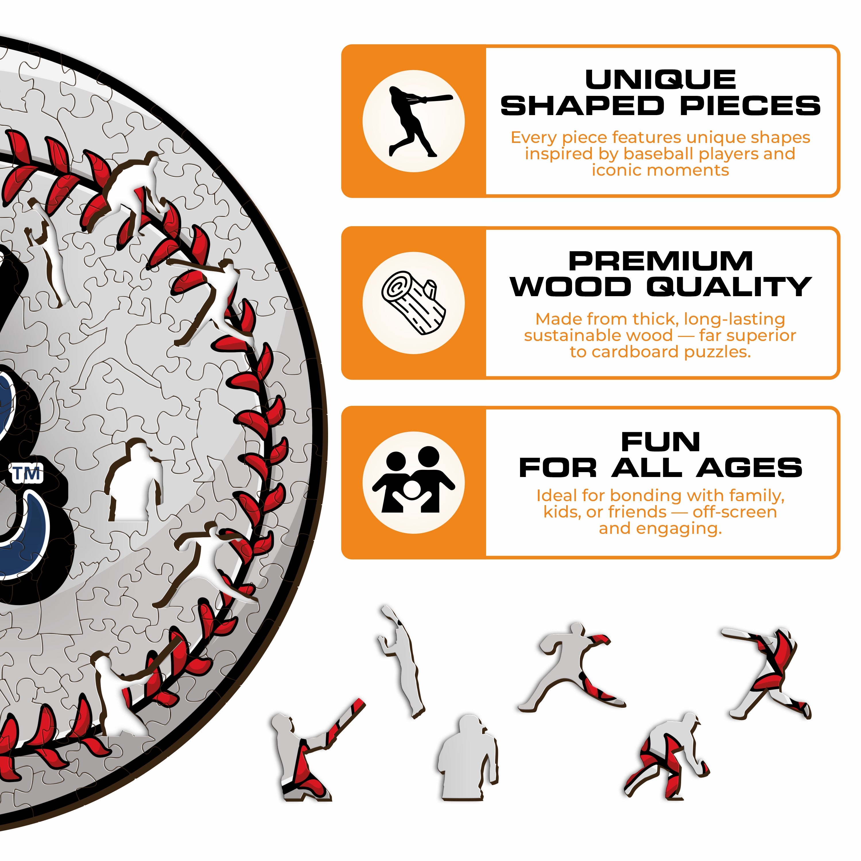 Atlanta Braves™ - Wooden Puzzle