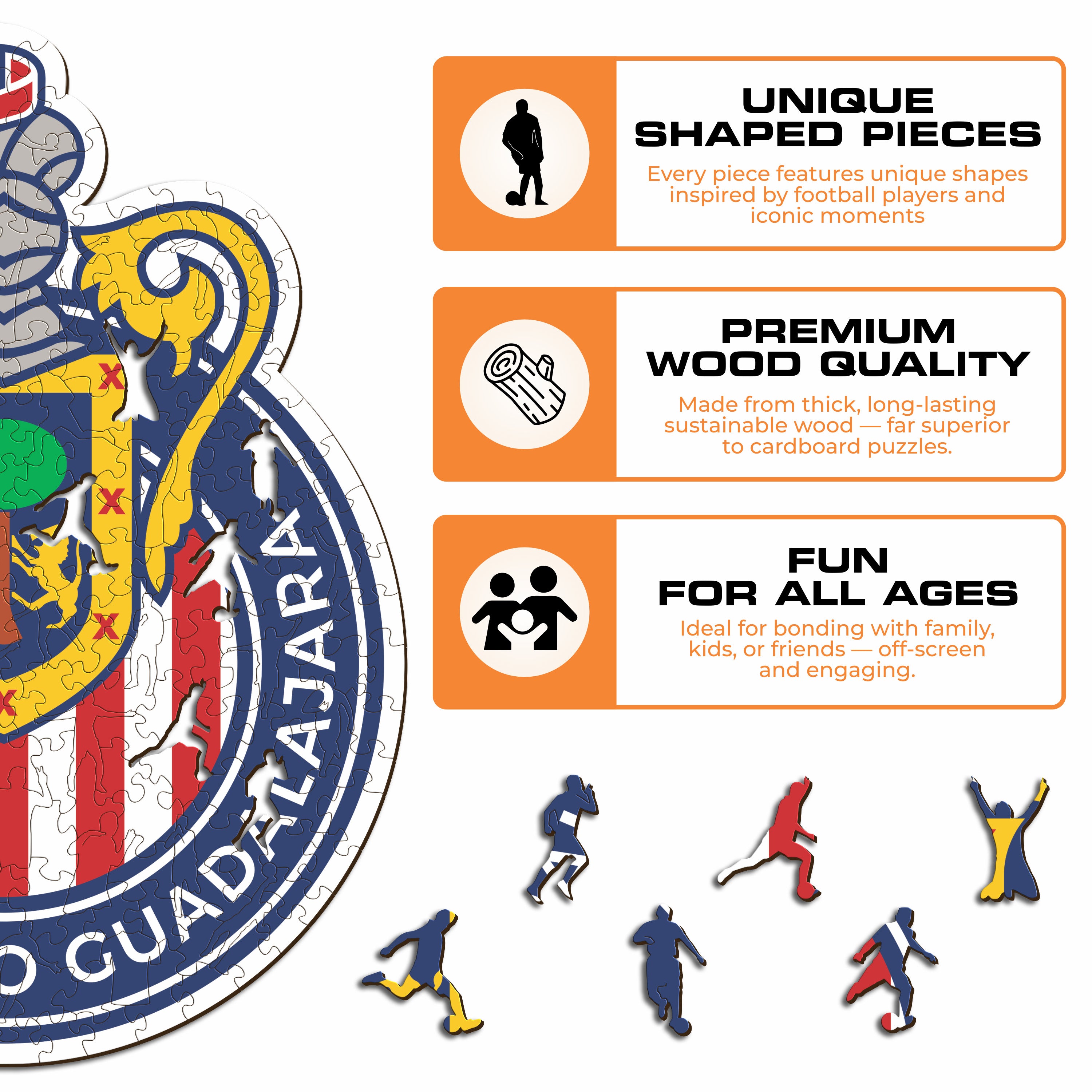Chivas Guadalajara® Logo - Wooden Puzzle
