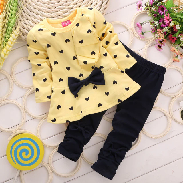 Casual Children Girl Suits Clothing Set