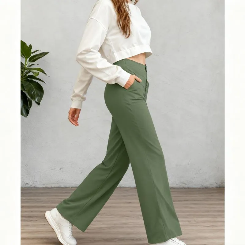 Women's High Waist Casual Pants