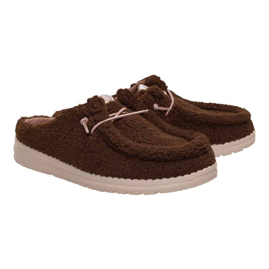 Wendy Slip Sherpa - Dark Brown