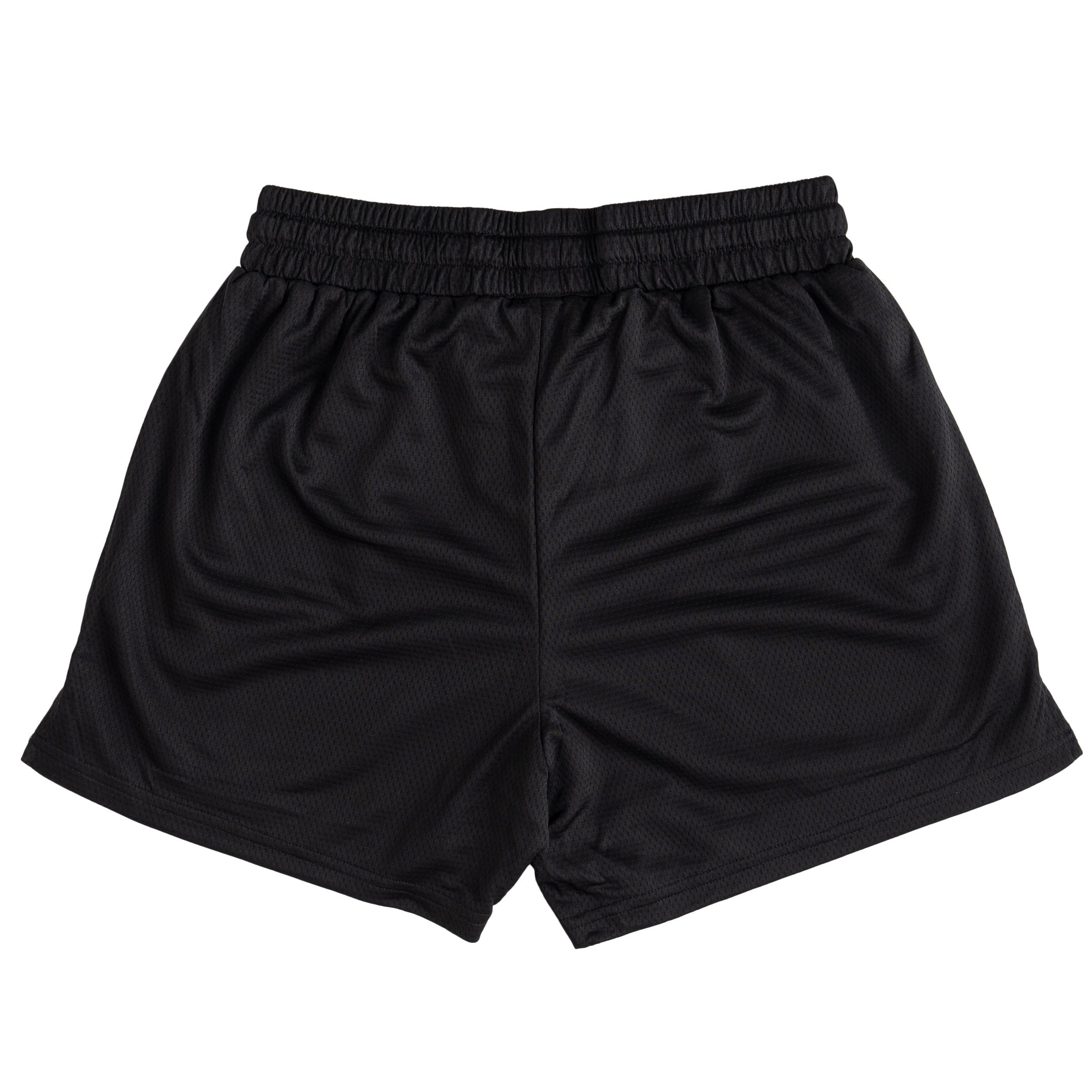 MUAY THAI FLAME SHORTS (MID THIGH CUT) - BLACK / PINK