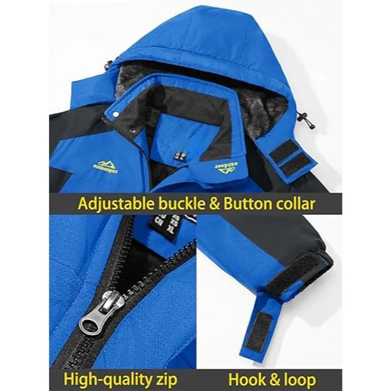 Men's Winter Warm Waterproof Hiking Jacket