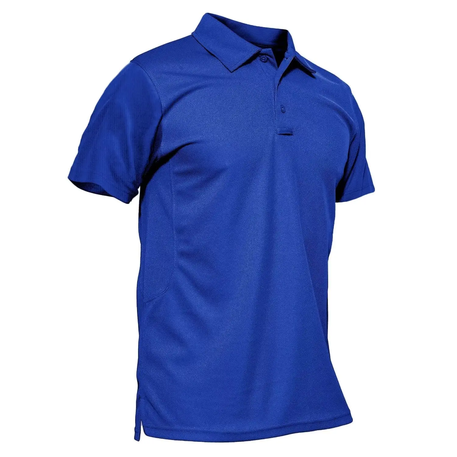 Men's Polo Shirt Quick Dry Performance Short Sleeve Pique Jersey Golf Work Polo Shirt Casual Menswear Top Outdoorfun
