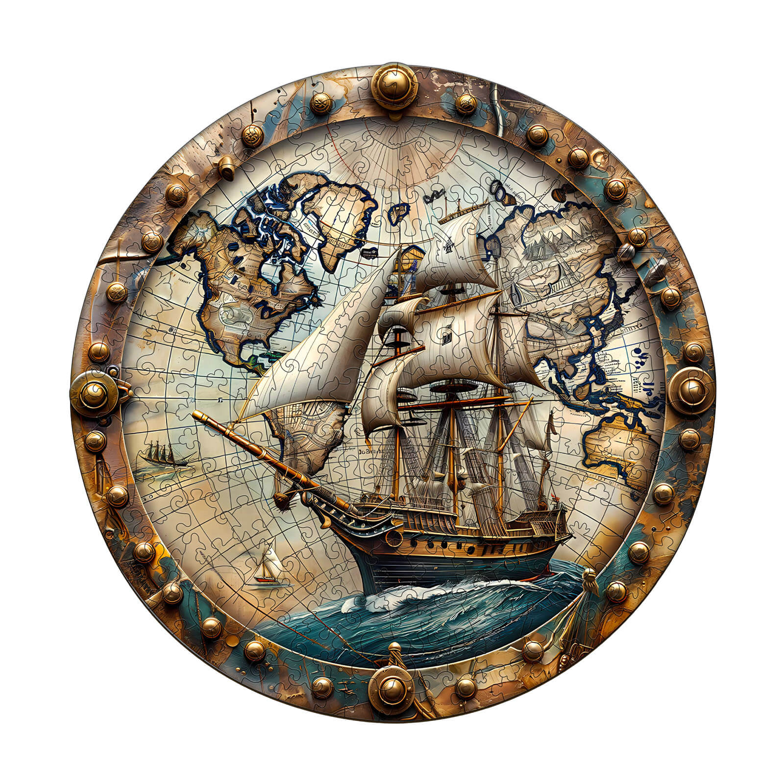 World Voyage Wooden Jigsaw Puzzle