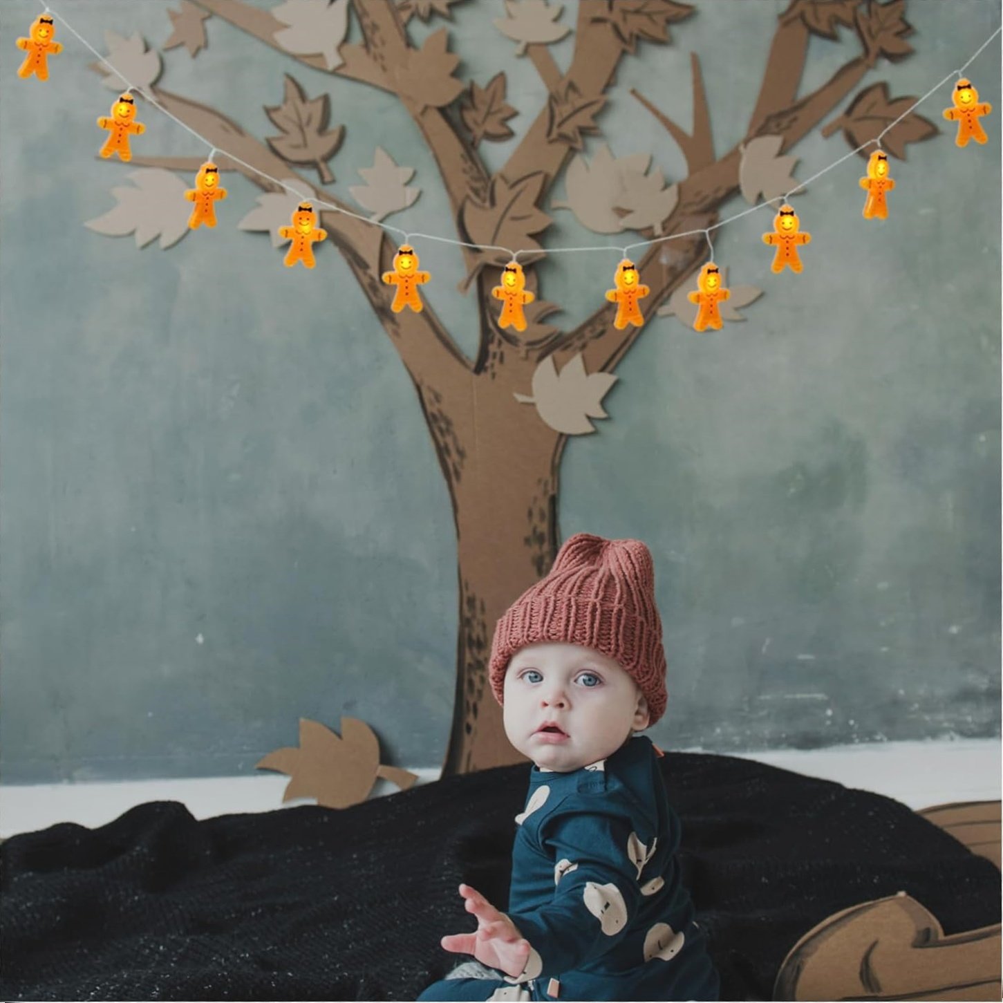 Gingerbread Man String Lights🌟Holiday Atmosphere Gifts🎁Christmas LED Lights