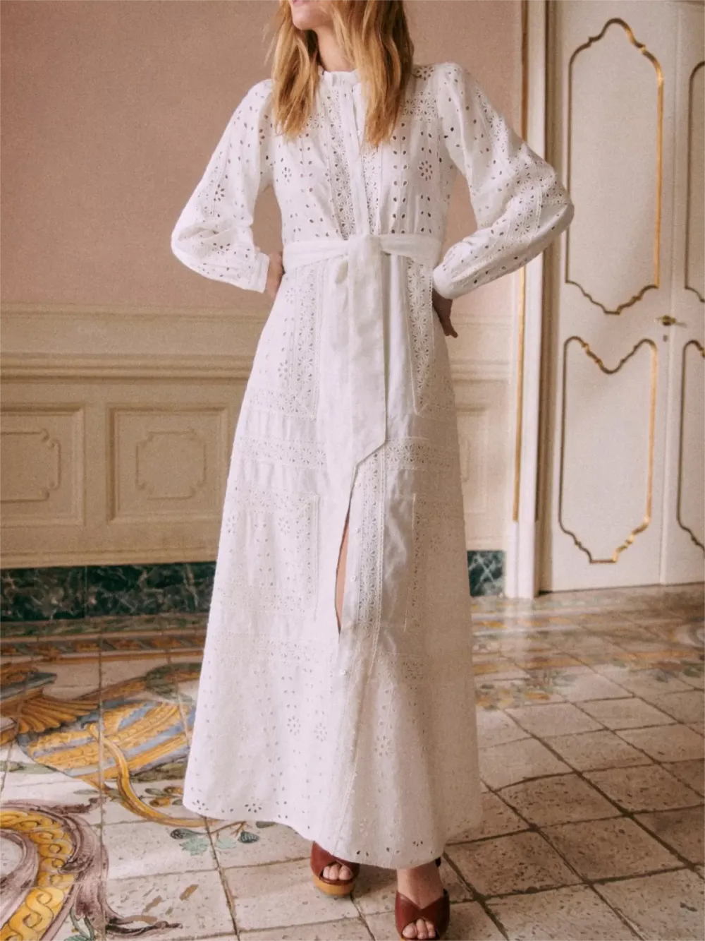 Long Embroidered Dress