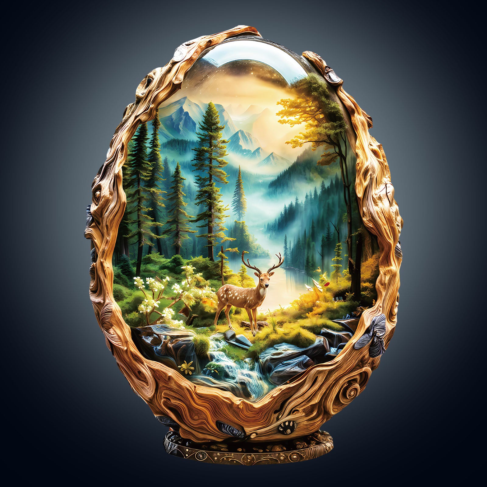 Glass ball scenery Wooden Jigsaw Puzzle