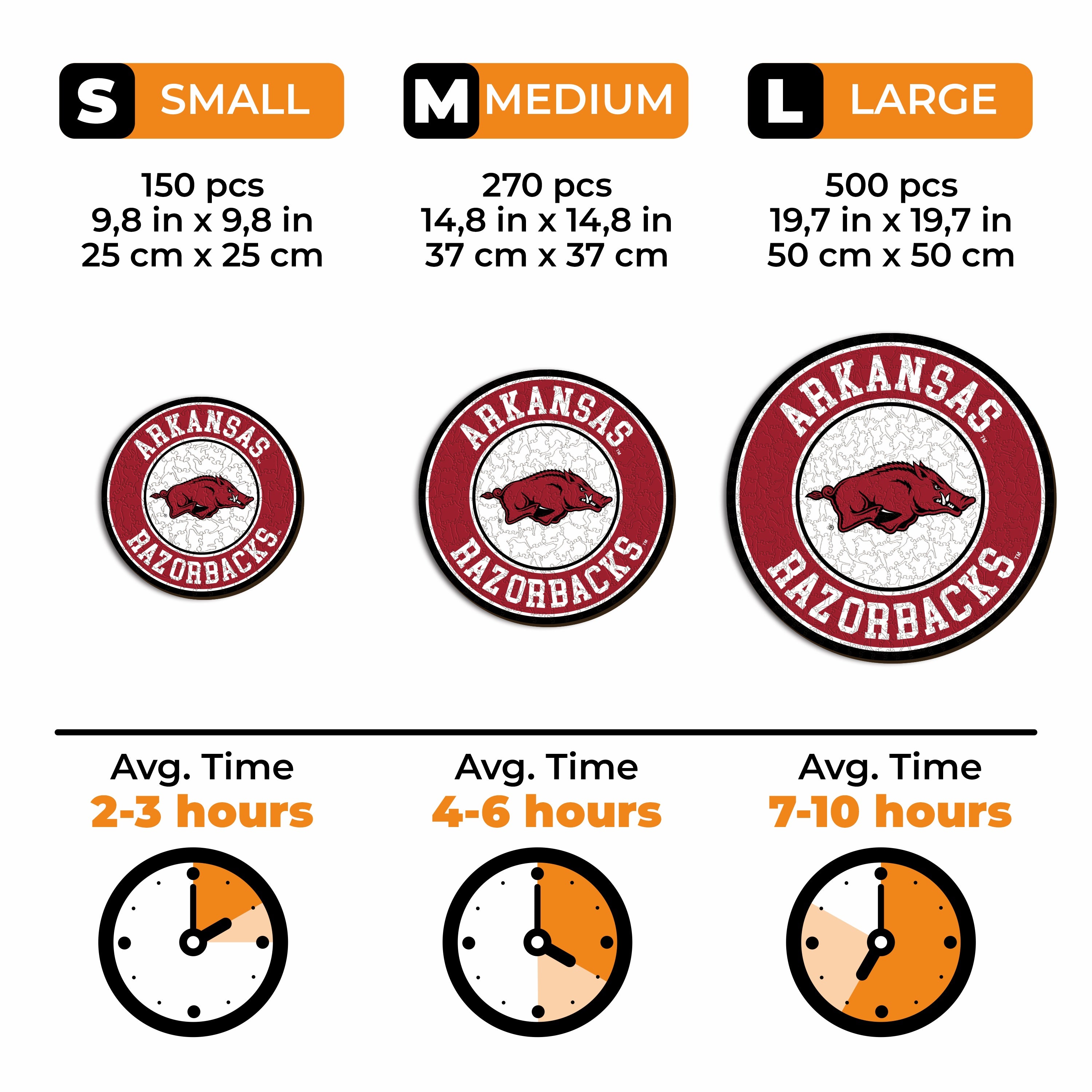 University of Arkansas - Wooden Puzzle