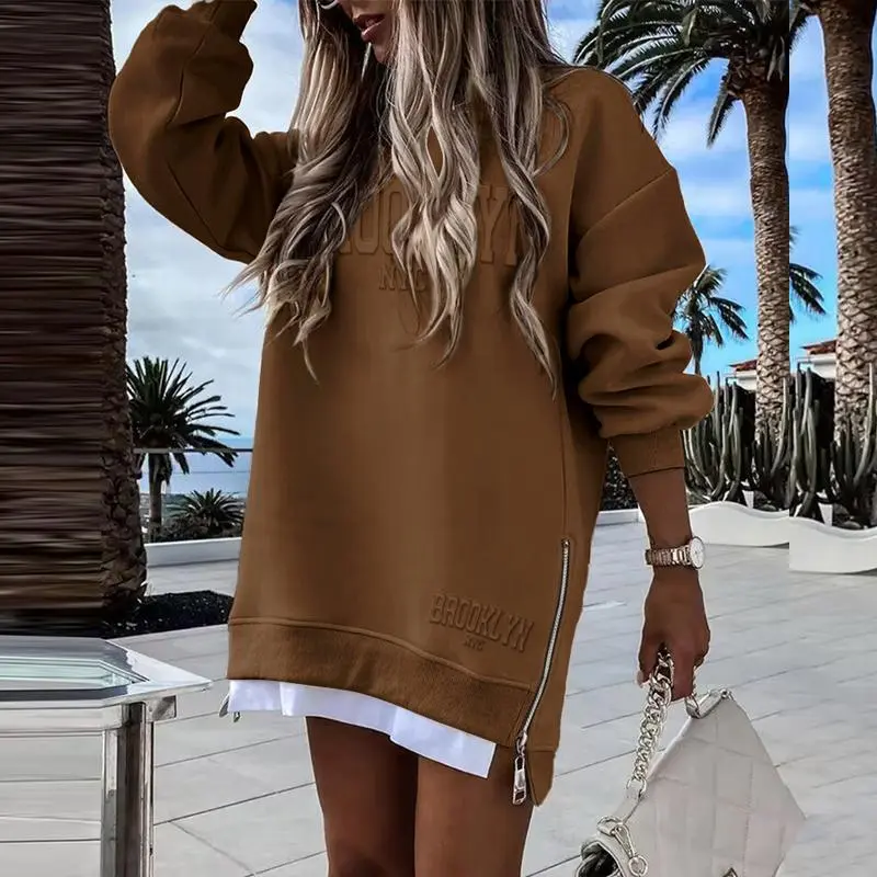 Womens Long Sleeve Pullover Sweatshirt