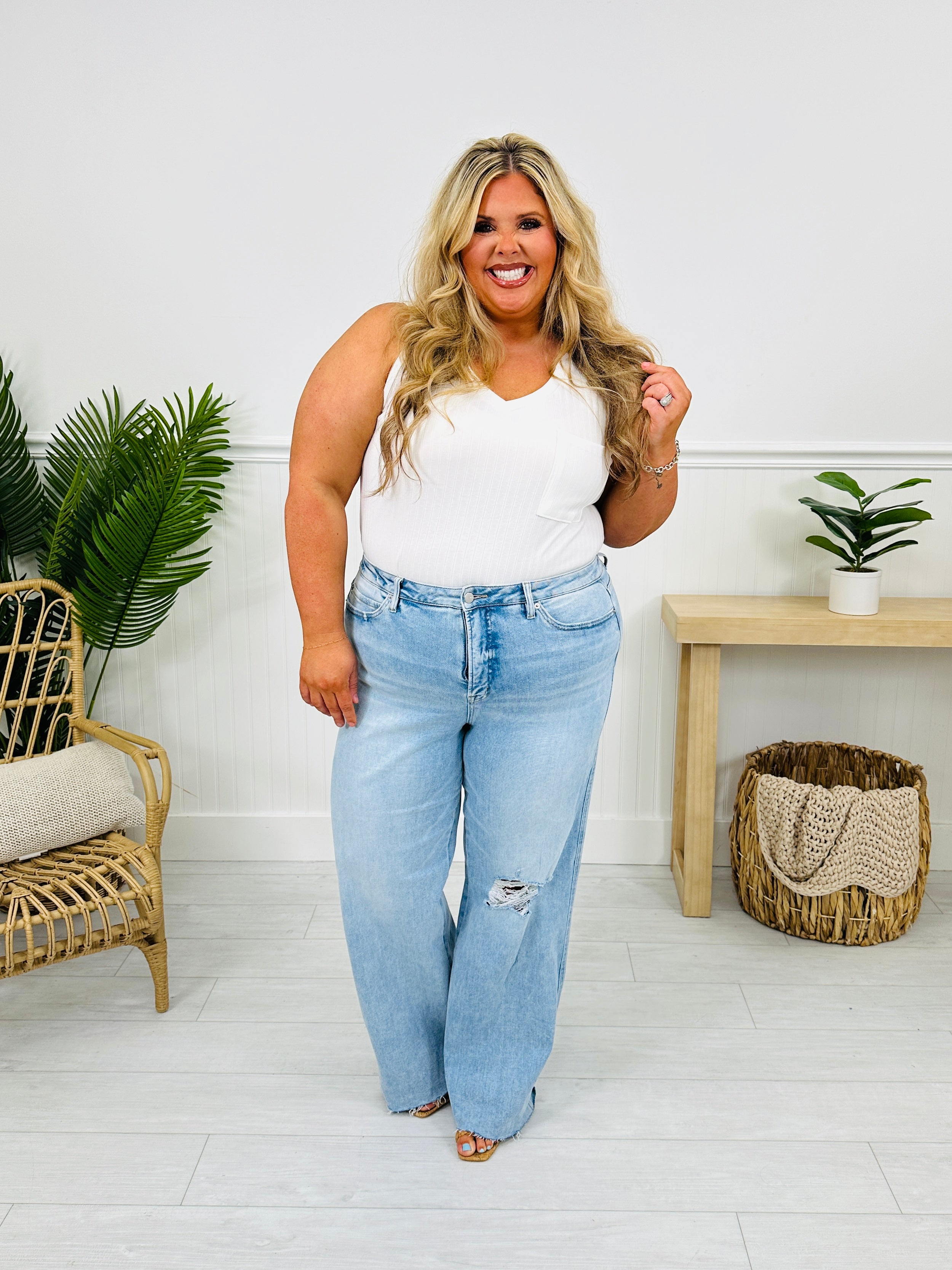 MOCO Exclusive Just Like That Wide Leg Jeans