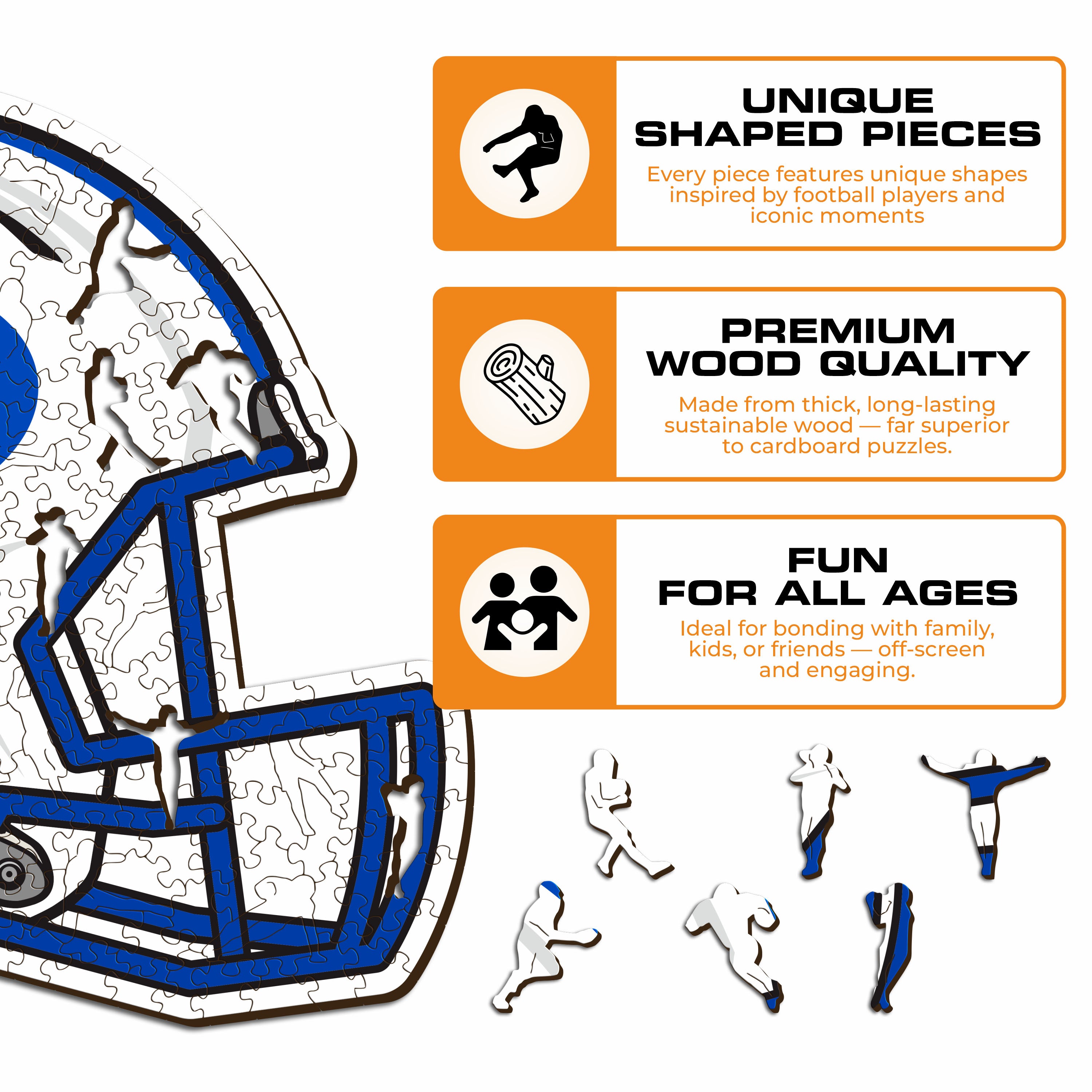 Brigham Young University Helmet - Wooden Puzzle
