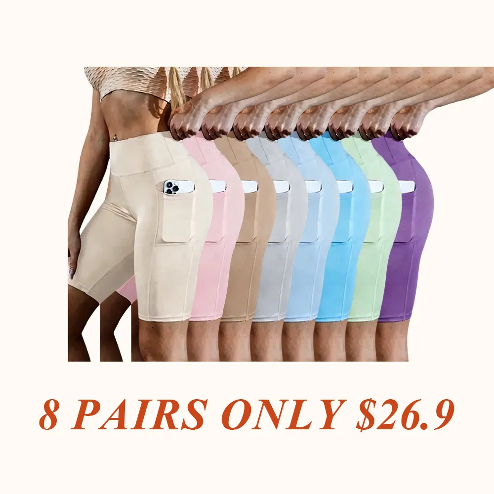 High Waist Athletic Yoga Shorts,Soft Shorts,Breathable