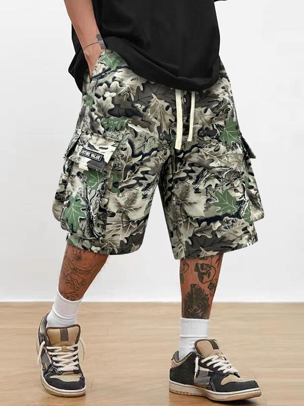 🩳 Men's Street Camo Cargo Shorts (Loose Fit)
