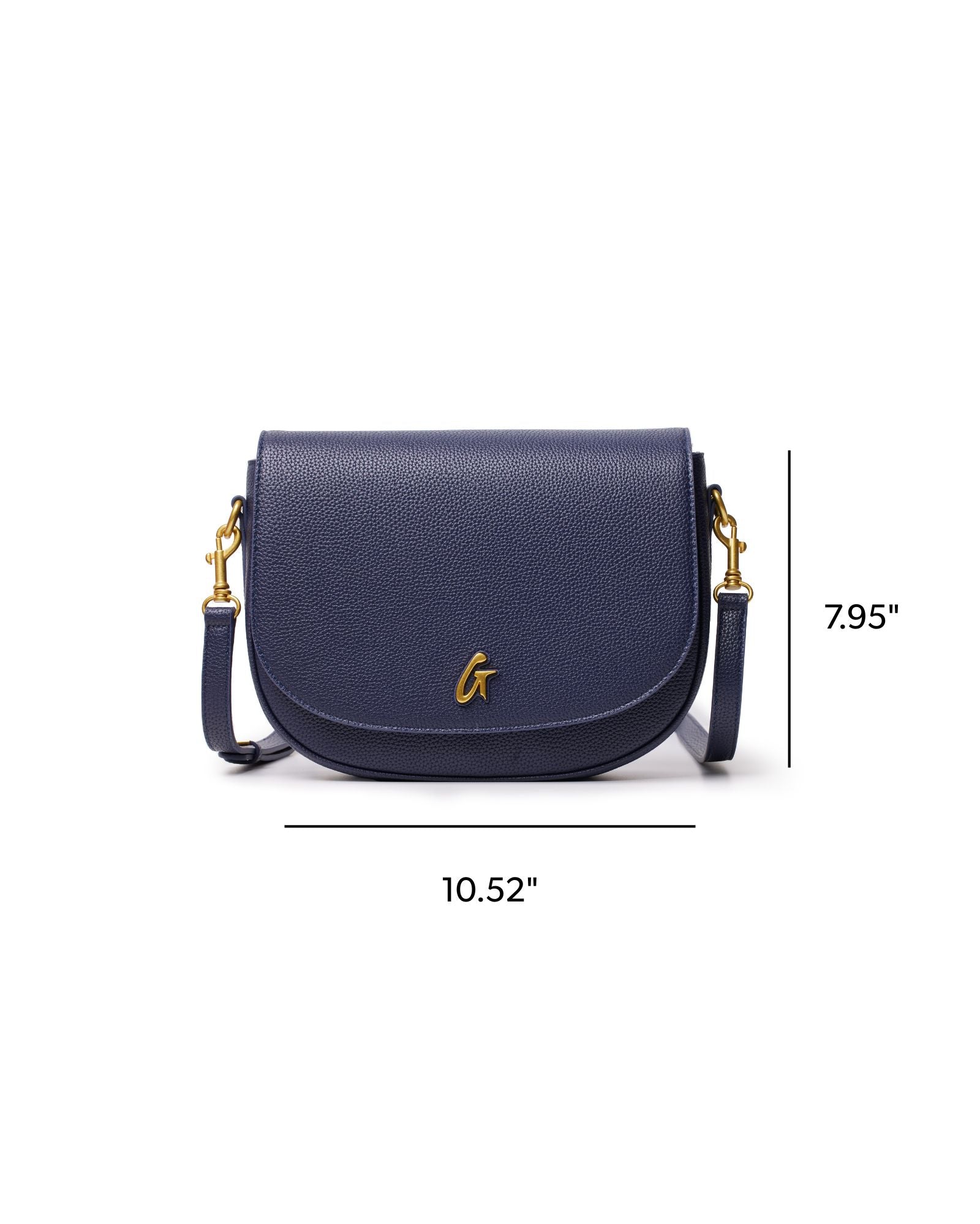 LARGE PEBBLE SHOULDER BAG - NAVY