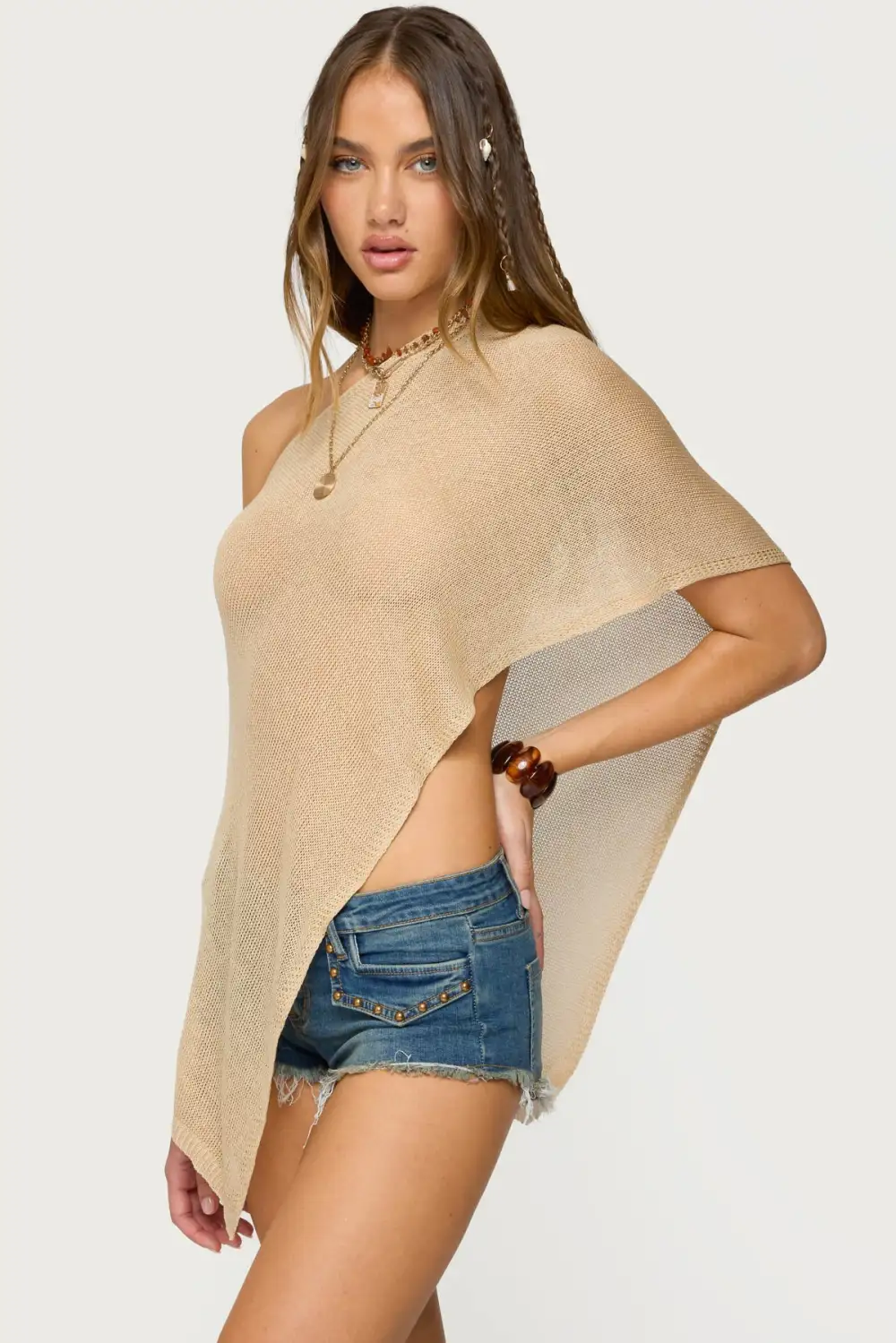 Asymmetric Knit Poncho (Just $3 Each!)