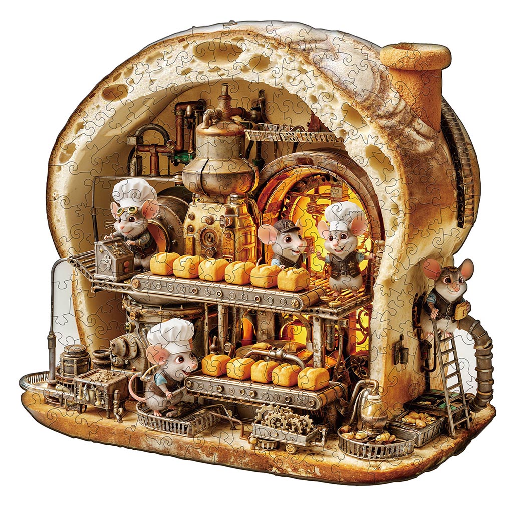 Mouse Bakery Wooden Jigsaw Puzzle
