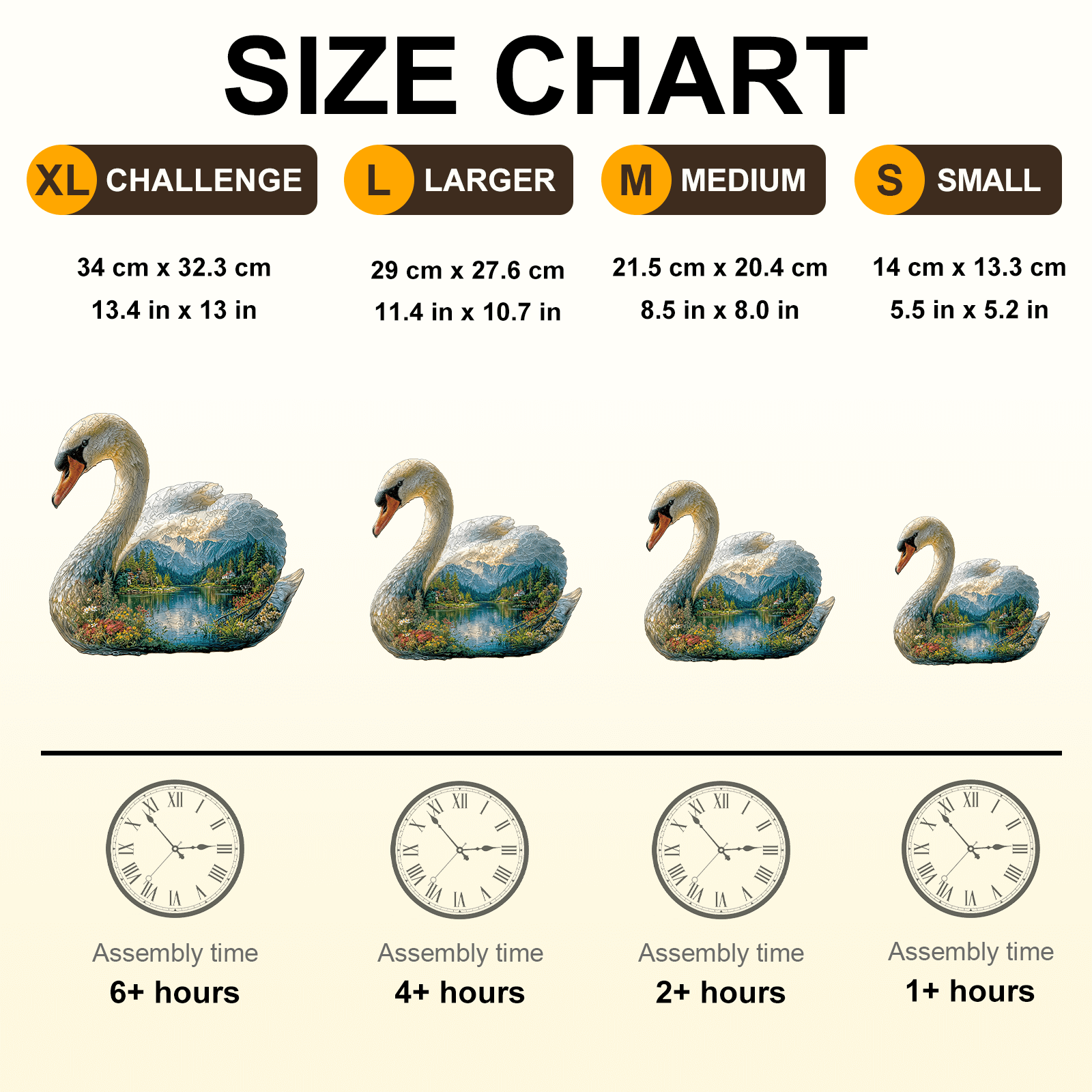 Swan Dream Wooden Jigsaw Puzzle