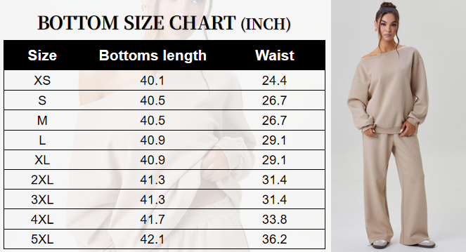 🔥8-PACKS 🔥Women's Leisure Solid Color Sloping Shoulder Long Sleeve Top & Wide Leg Trousers