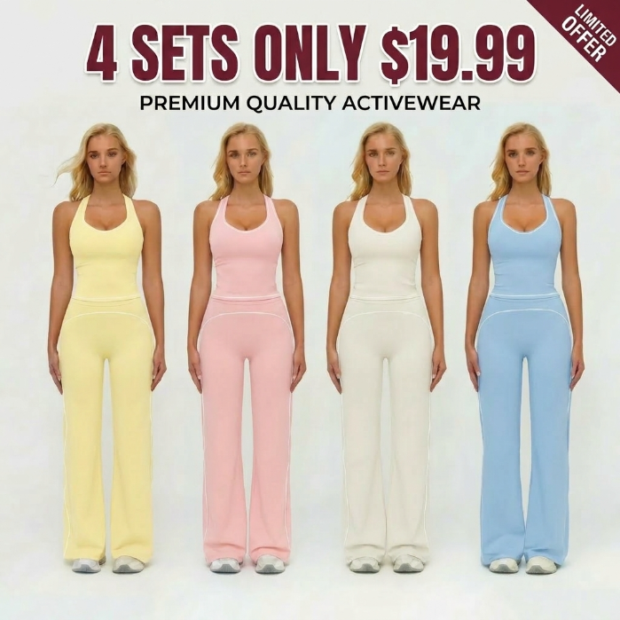 Women's Sporty Casual Tracksuit Set (2-Piece Athletic Jogger & Top)