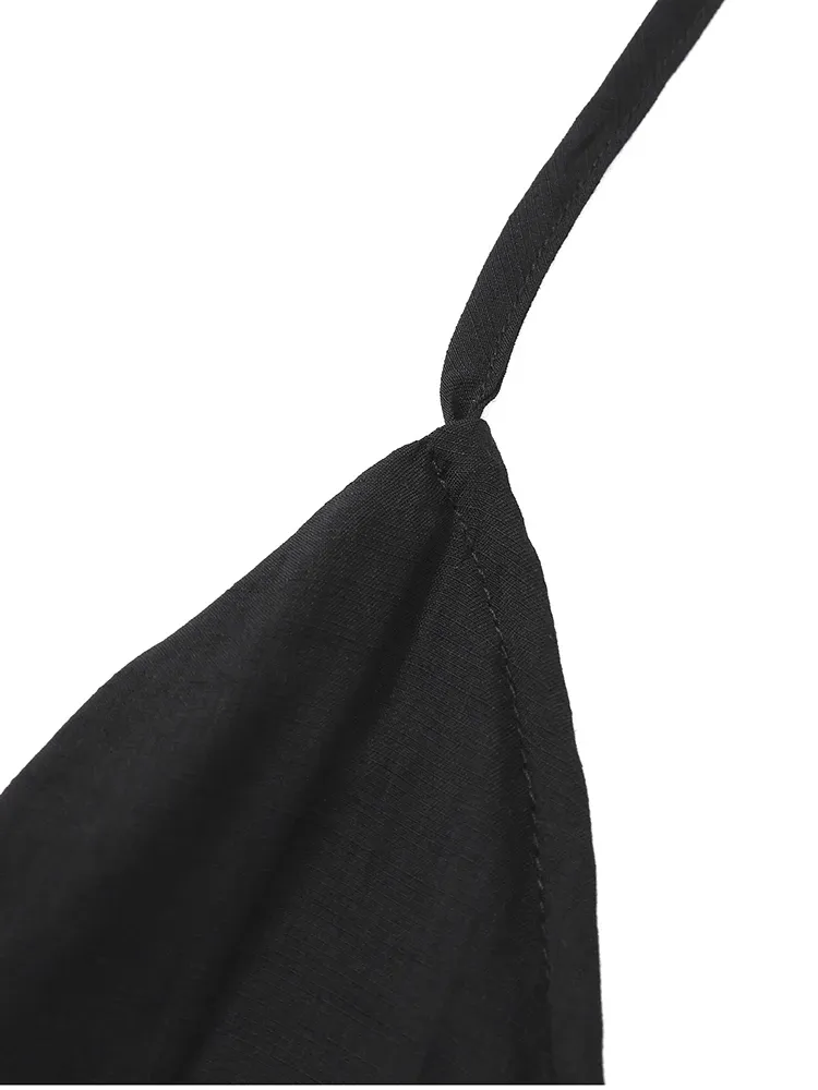 Women's Casual Fashion Solid Color Dresses V-Neck Sleeveless Dresses