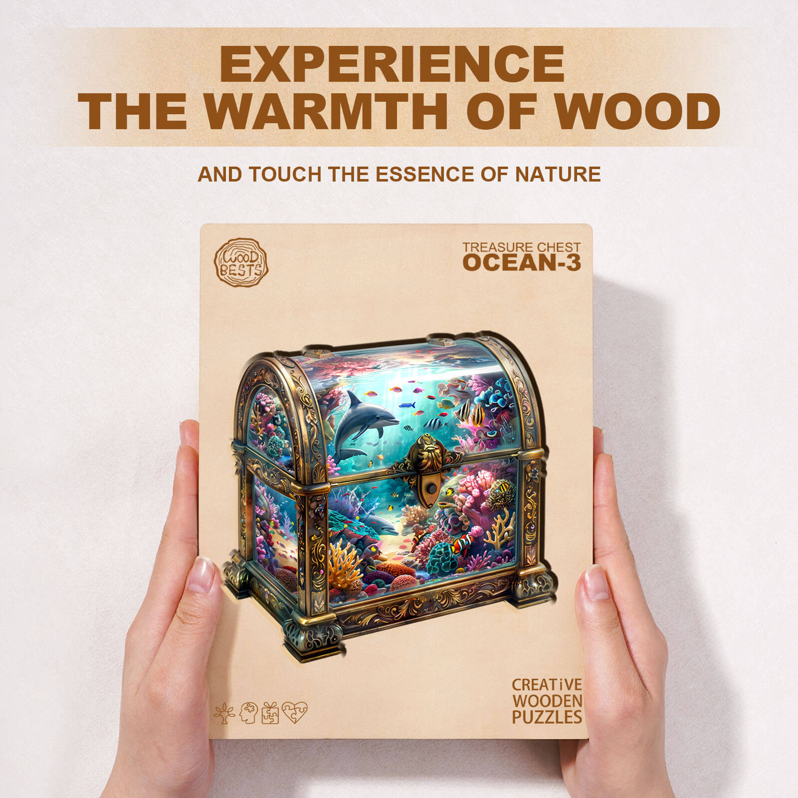 Treasure Chest Ocean-3 Wooden Jigsaw Puzzle