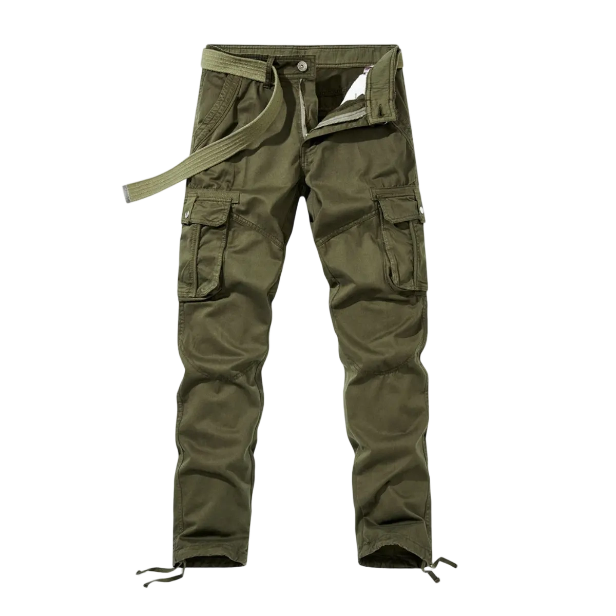 Workwear pants for spring and autumn, men's fashion trend pants, men's multi-pocket casual long pants