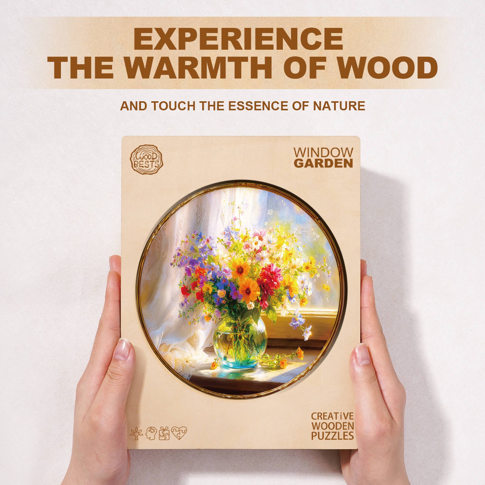 Window Garden Wooden Jigsaw Puzzle