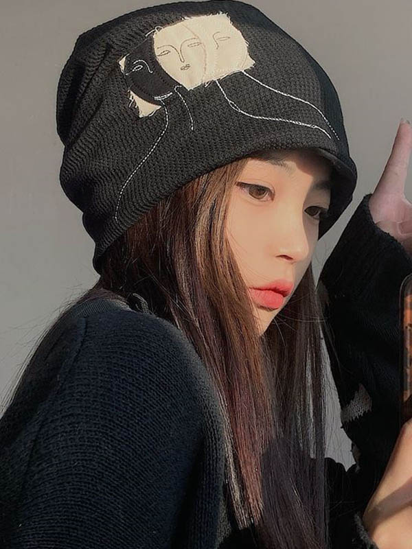 Original Casual Cool Applique Knitting Hat