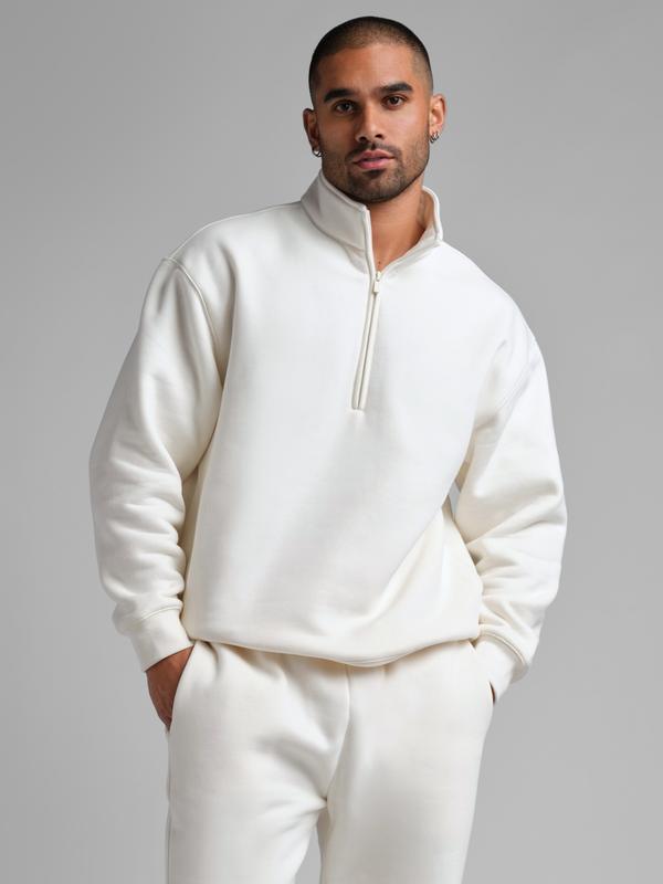 Basic Quarter Zip Mock Neck