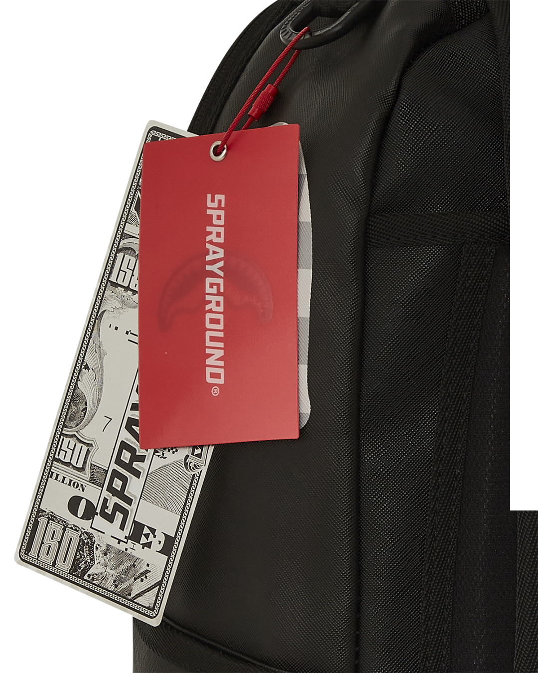 SHARK CENTRAL CREAM BLACK CHECK BACKPACK