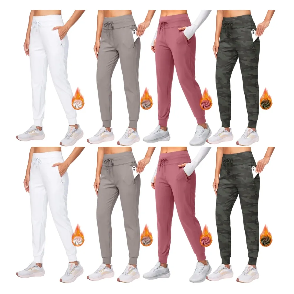 Women's Highwaist Fleece Lined Warm Water Resistant Joggers