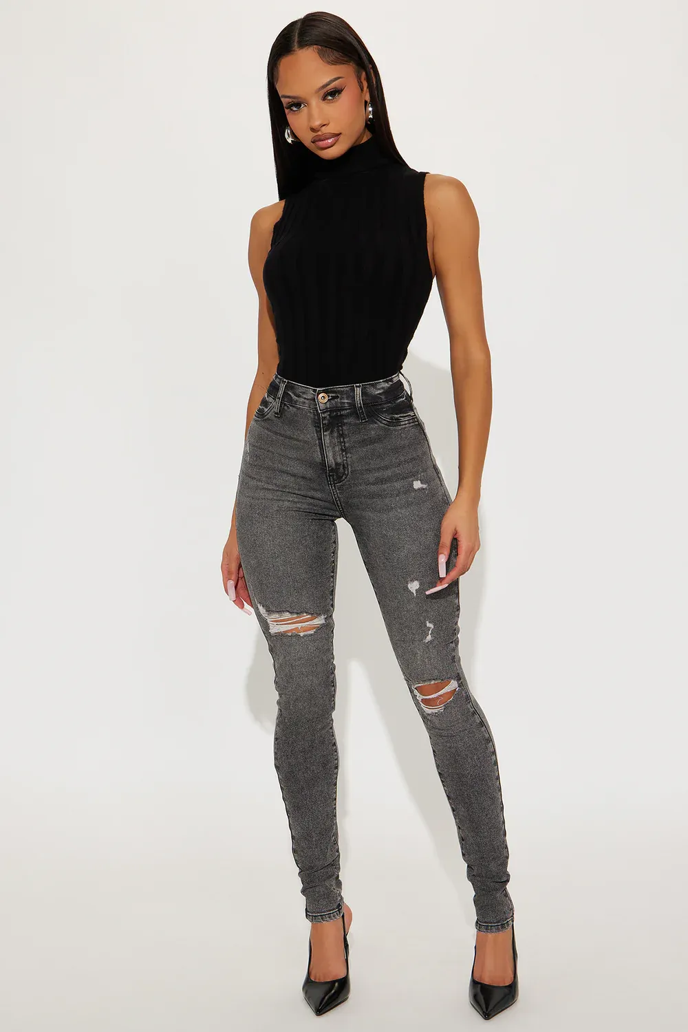 Tall Living Life High Stretch Skinny Jeans