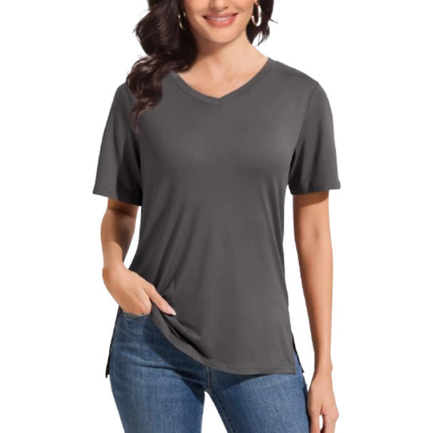 10-Pack Women's Breathable Loose V-Neck Tees – Lightweight Summer Casuals