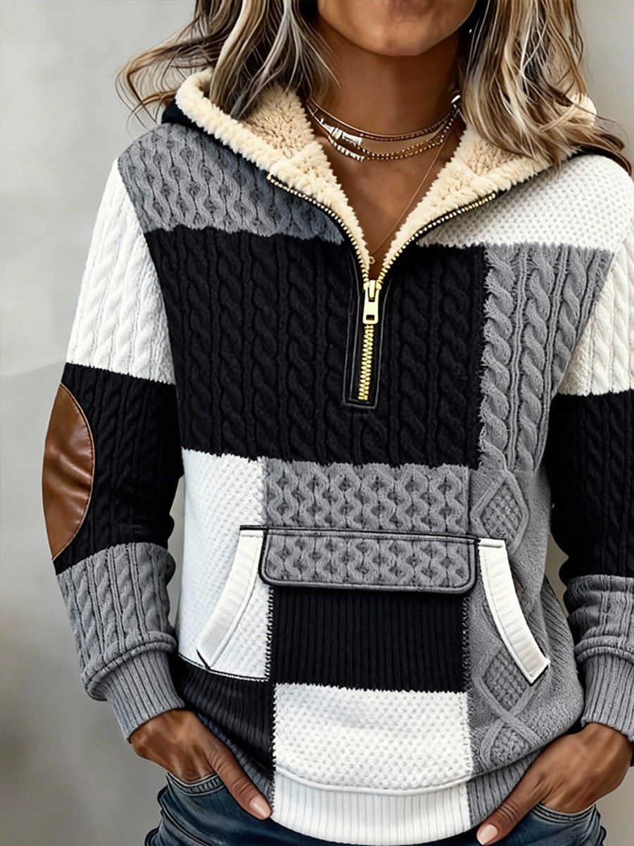 Women'S Casual Loose Printed Hooded Sweatshirt