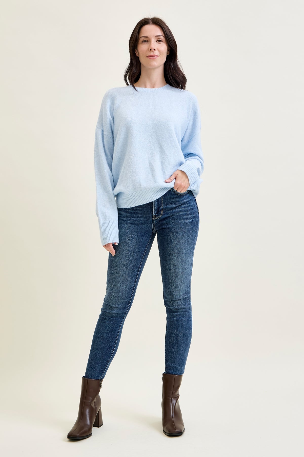 Jennifer Mid Rise ThermaDENIM Skinny Jeans