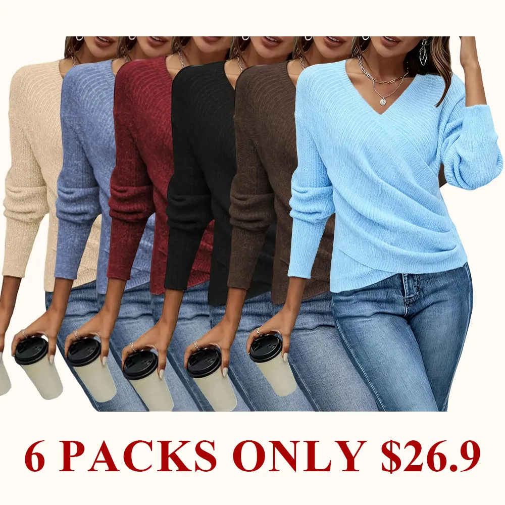 Elegant women's casual knit sweater