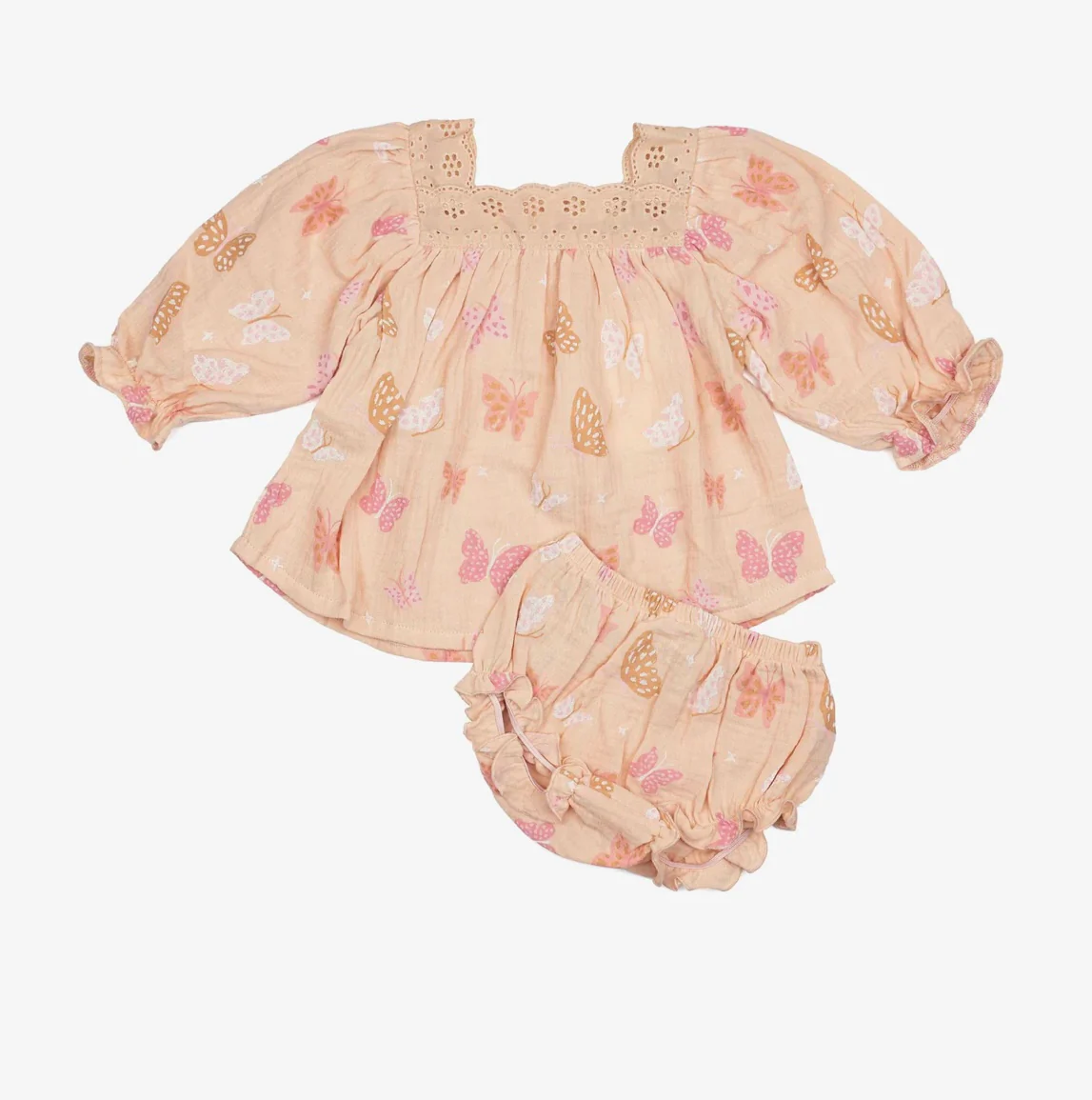 Ciel Two Piece Set - Petal Pink Butterfly