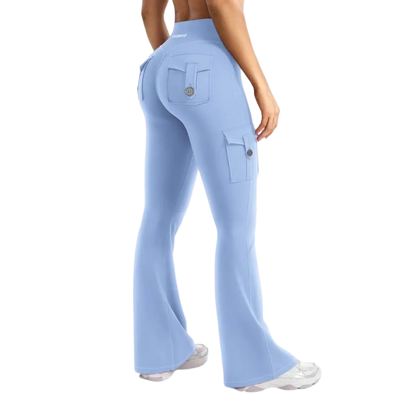 Women's Yoga Flare Leggings with Pockets Hidden