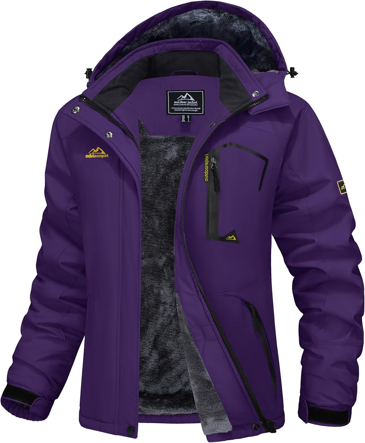 Ski Jacket Waterproof Insulated Snow Coat with Hood