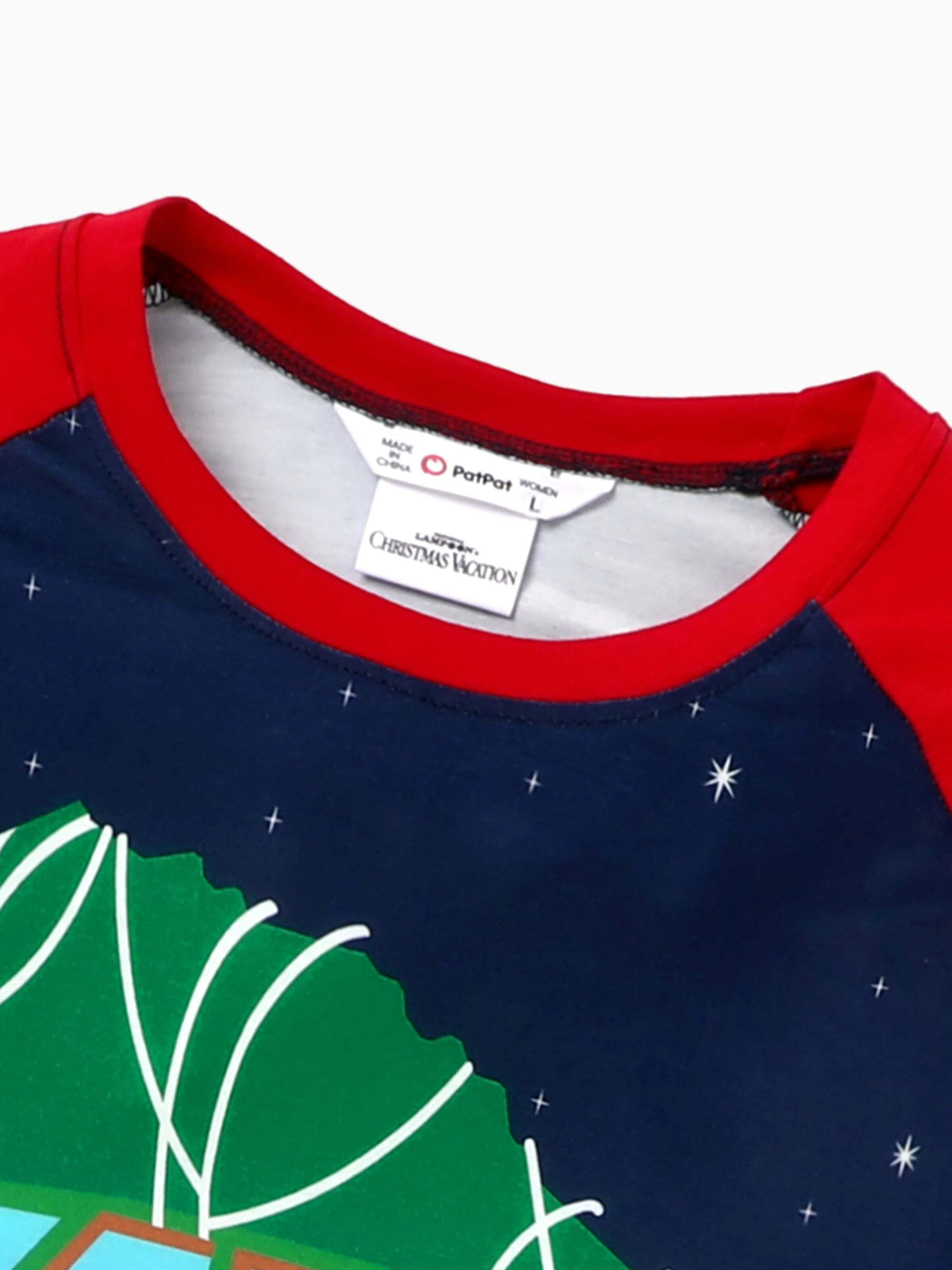 Christmas Vacation Family Matching Character Print Pajamas Sets with Christmas Socks