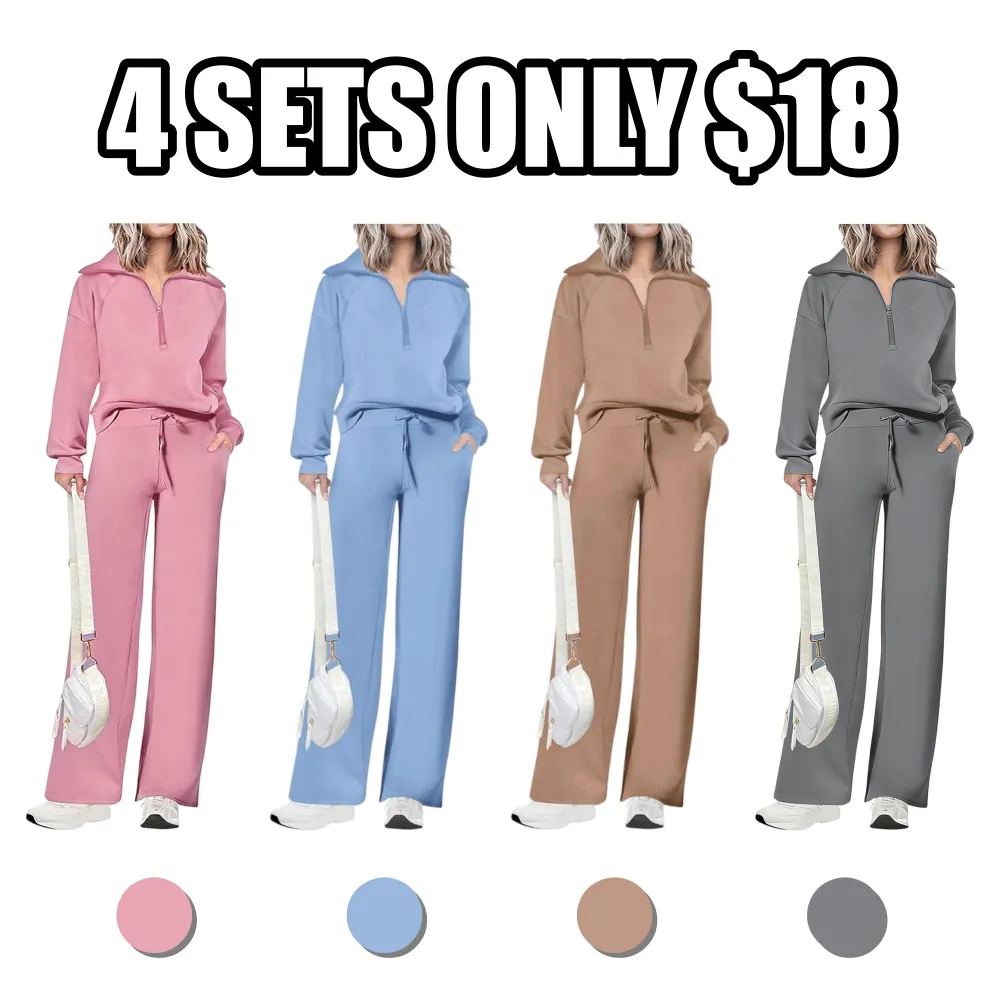 Women's Casual 2-Piece Sweatsuit Set