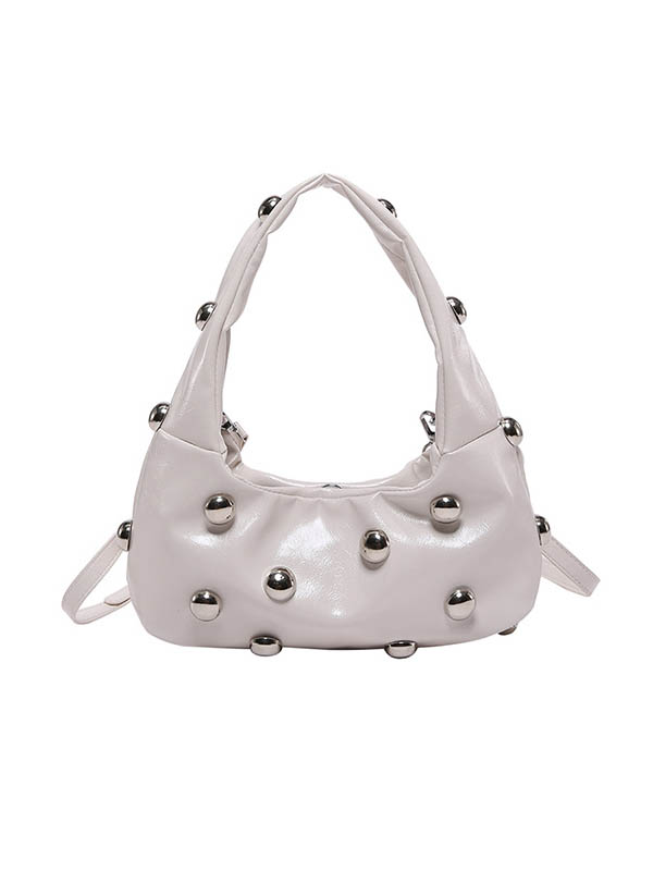 Geometric Rivet Shoulder Bags Handbags