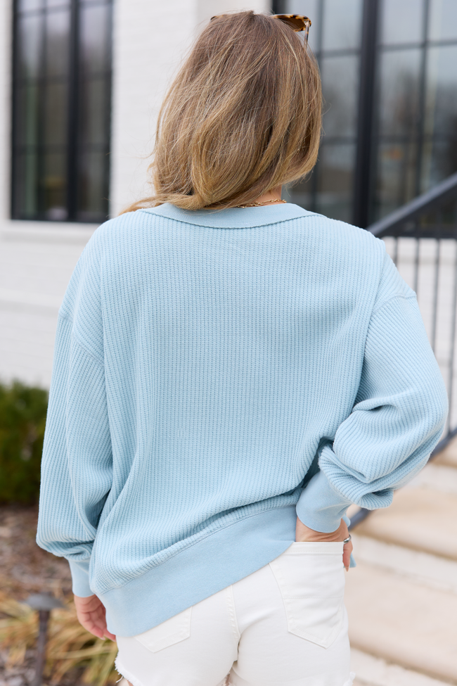 Rue Blue Thermal Long Sleeve Top