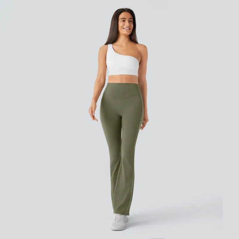 Scrunch Butt High Waist Yoga Bootcut Leggings