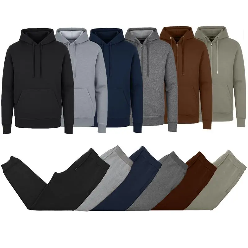 Men's Fleece-Lined Hoodie & Jogger Sets