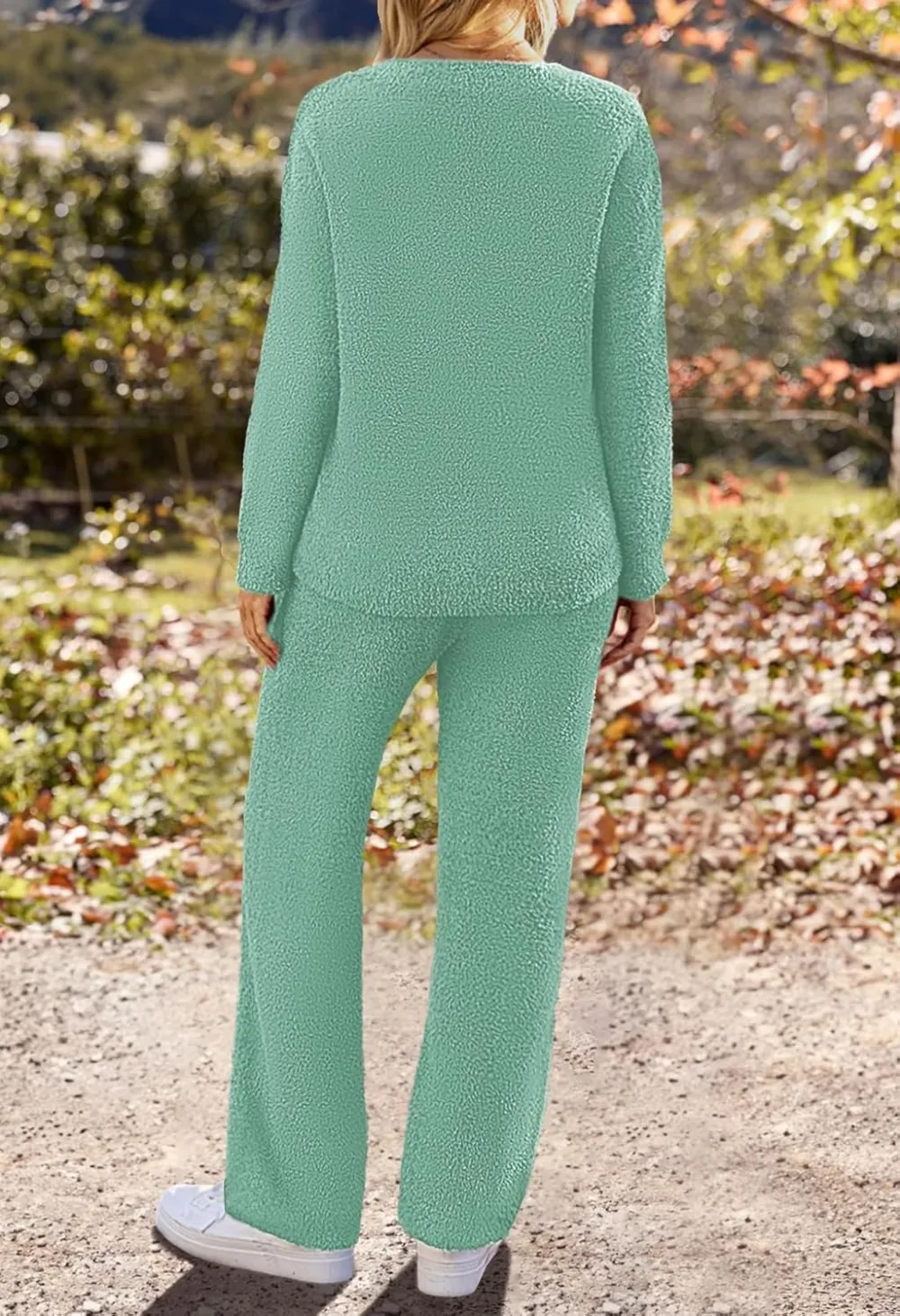 Women's Lounge Sets 2025 Fall Fashion 2 Piece Outfits Sweater Pajama Set