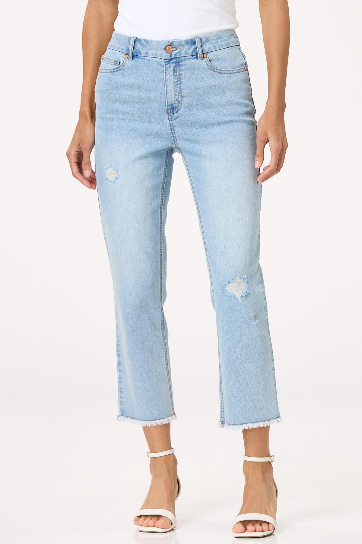 Light Wash Cropped Jeans