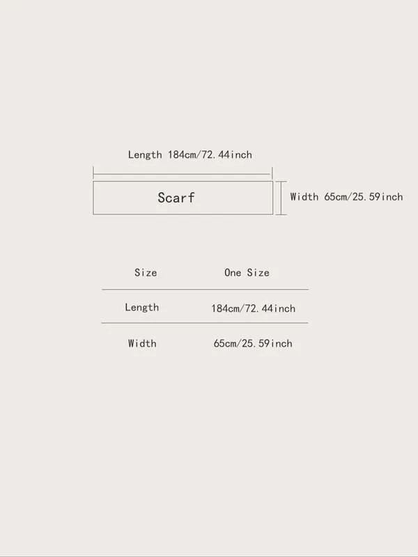 Women's Colorblock Tassel Decor Scarf