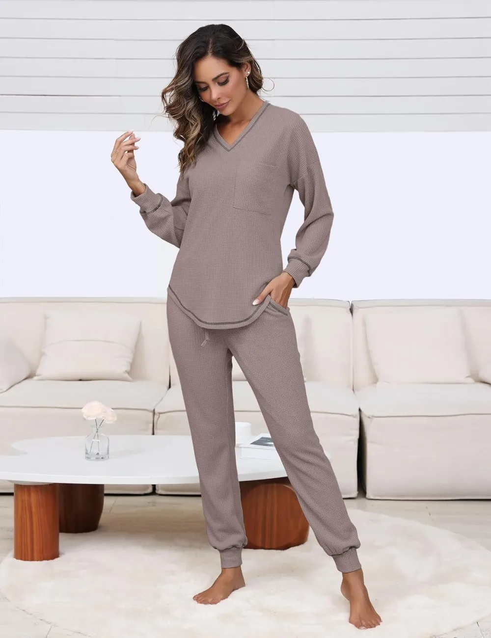 Womens Two Piece Outfits Lounge Sets